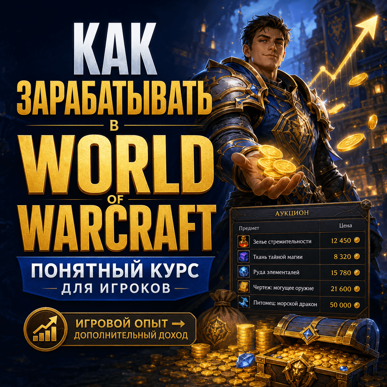 🎮 Как зарабатывать в World of Warcraft: понятный курс для игроков, которые хотят превратить время в игре в деньги